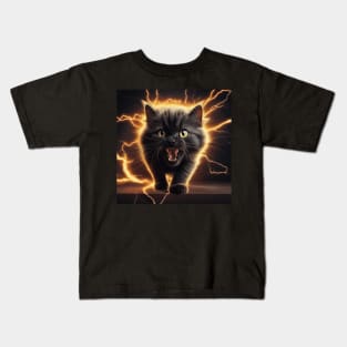 Electric Cat Kids T-Shirt